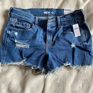 Old Navy boyfriend midrise cutoff shorts